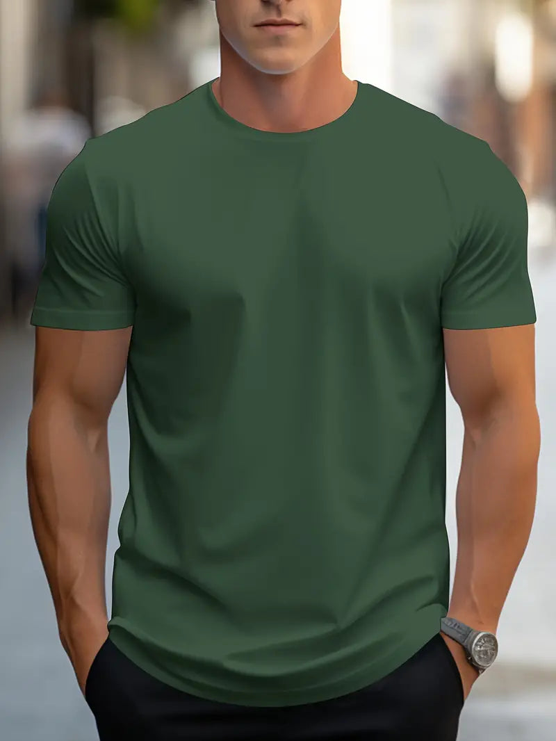Blake - T-Shirt Base da Uomo per Comfort Quotidiano