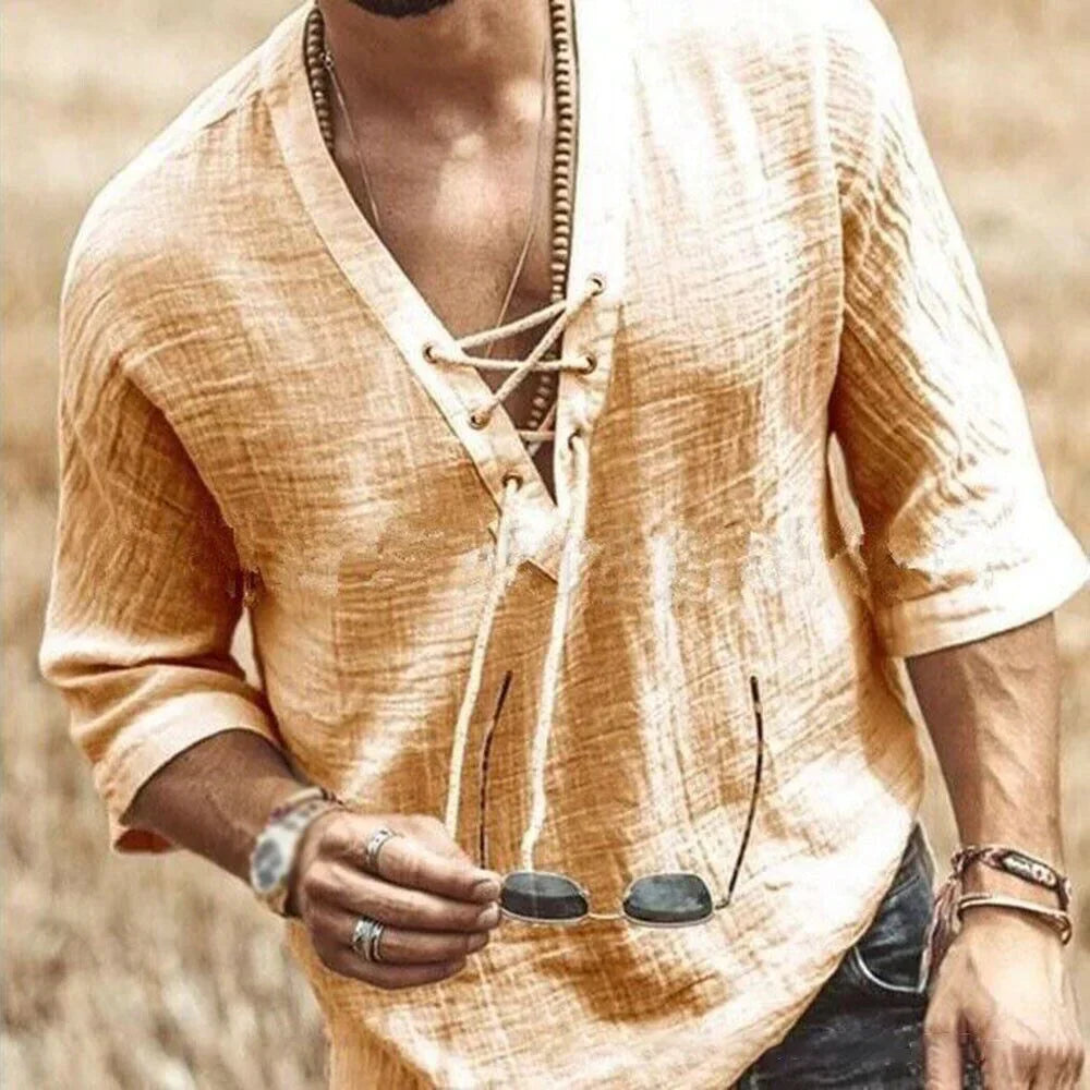 Glen - Camicia Casual in Lino