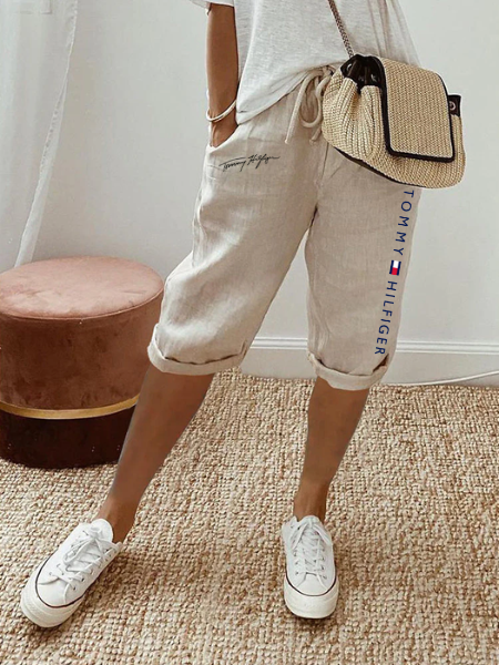 Pantaloncini corti in cotone da donna
