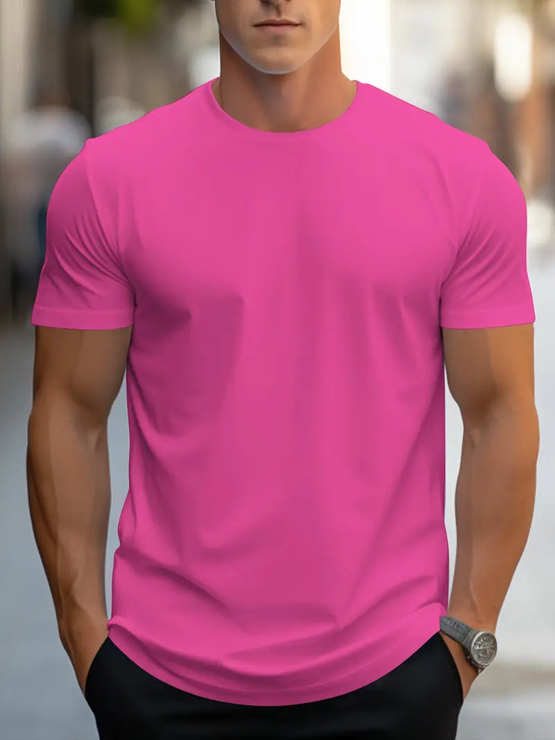 Blake - T-Shirt Base da Uomo per Comfort Quotidiano