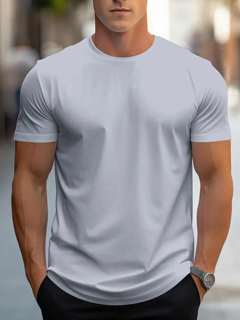 Blake - T-Shirt Base da Uomo per Comfort Quotidiano