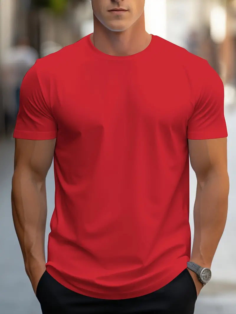 Blake - T-Shirt Base da Uomo per Comfort Quotidiano