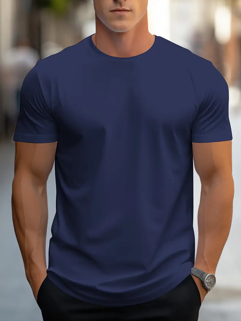 Blake - T-Shirt Base da Uomo per Comfort Quotidiano