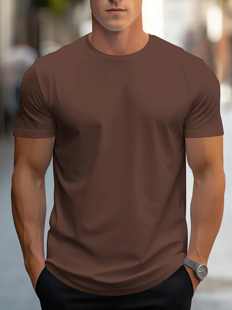 Blake - T-Shirt Base da Uomo per Comfort Quotidiano